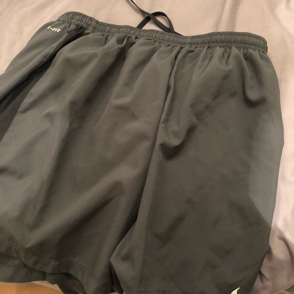 Nike running shorts- color black and grey